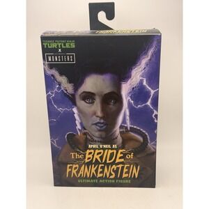 2022 NECA TMNT X MONSTERS April O'Neil As The Bride of Frankenstein Brand NEW